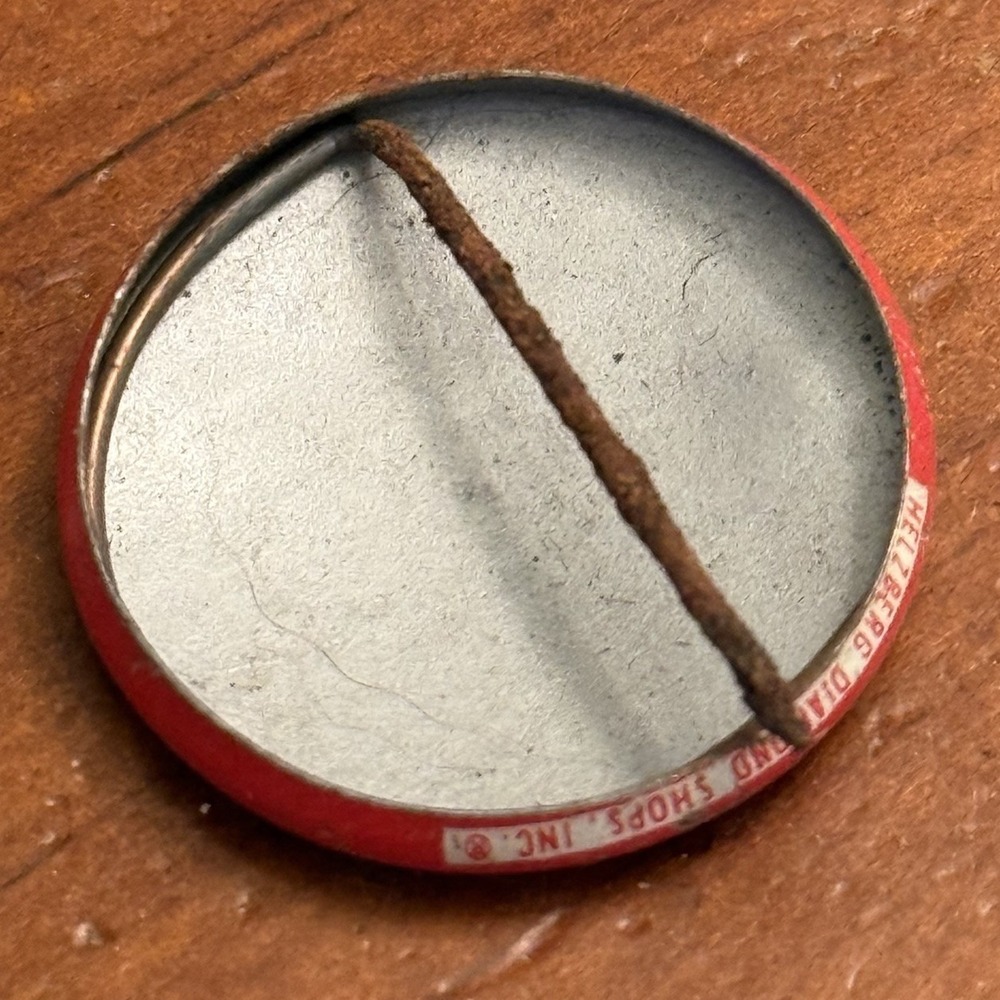 Soy Amada I Am Loved Helzberg Diamonds Small VTG Pinback Button Pin Round Circle - Picture 3 of 3